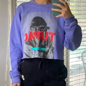 Cropped Tupac Sweatshirt